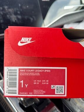 Nike Kids Court Legacy PSV White/Black/Desert Ochre Sneakers